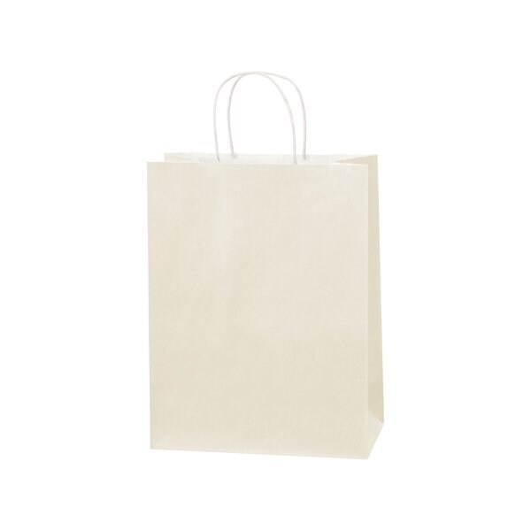 Bsc Preferred 10 x 5 x 13'' French Vanilla Tinted Shopping Bags, 250PK BGS104FV - main